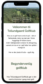 Mobil forside efter